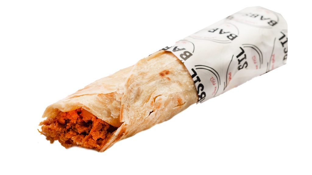 Chapati with cream cheese  