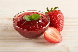 Strawberry jam plate